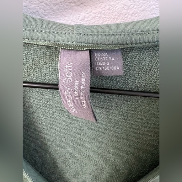 Sweaty Betty Green Hoodie Sweatshirt XS - Picture 4 of 5